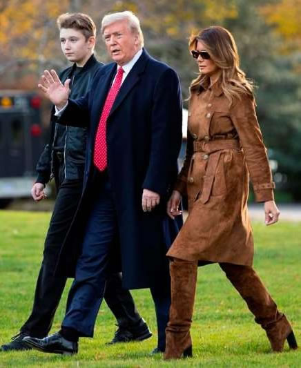 Barron Trump, Donald Trump's son is already at least 6ft Tall at 14 years old - October 14, 2020,