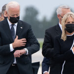 Joe Biden checks his watch during ceremony for Marines killed in Afghanistan Because Joe Bidens botched withdrawal