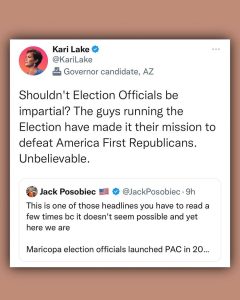 Katie Hobbs vs. Kari Lake Election Fraud?